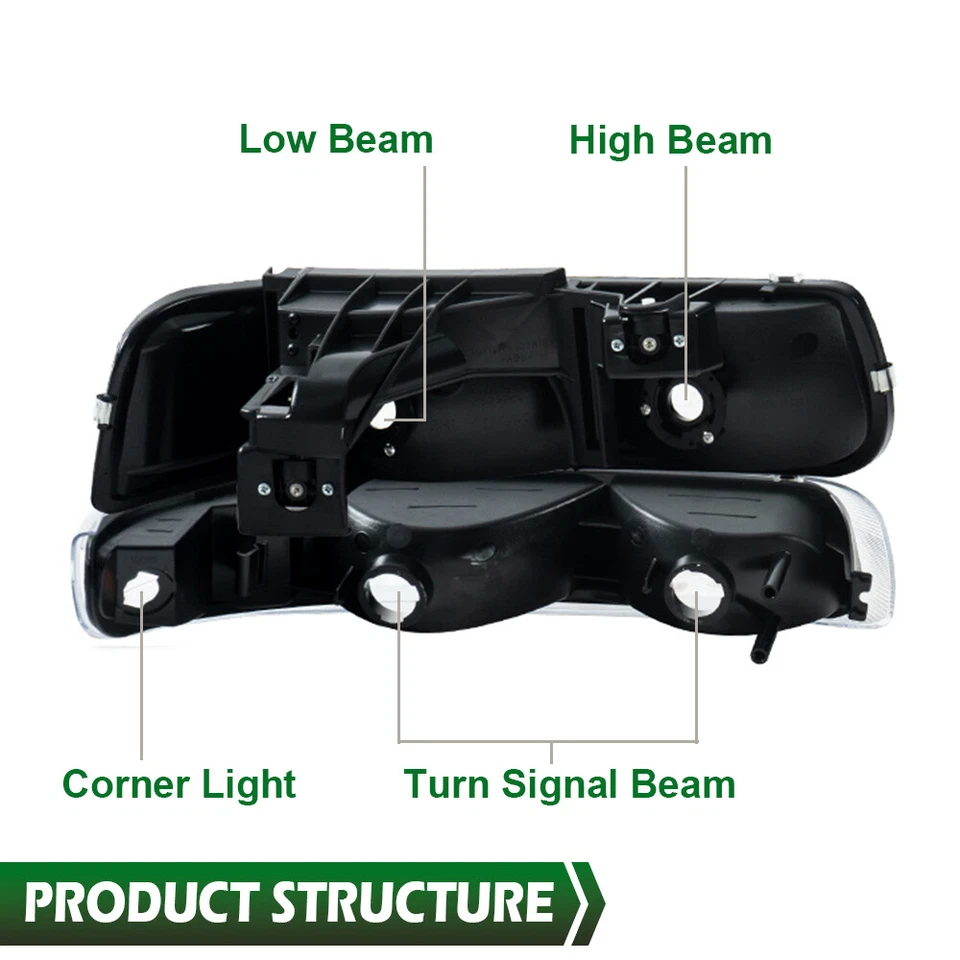 Faros antiniebla cromados para parachoques aptos para 00-06 Suburban Tahoe 99-02 Silverado Foto 4 de 4