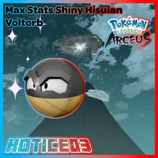 Pokemon Legends: Arceus Shiny Hisuian Voltorb Max Stats