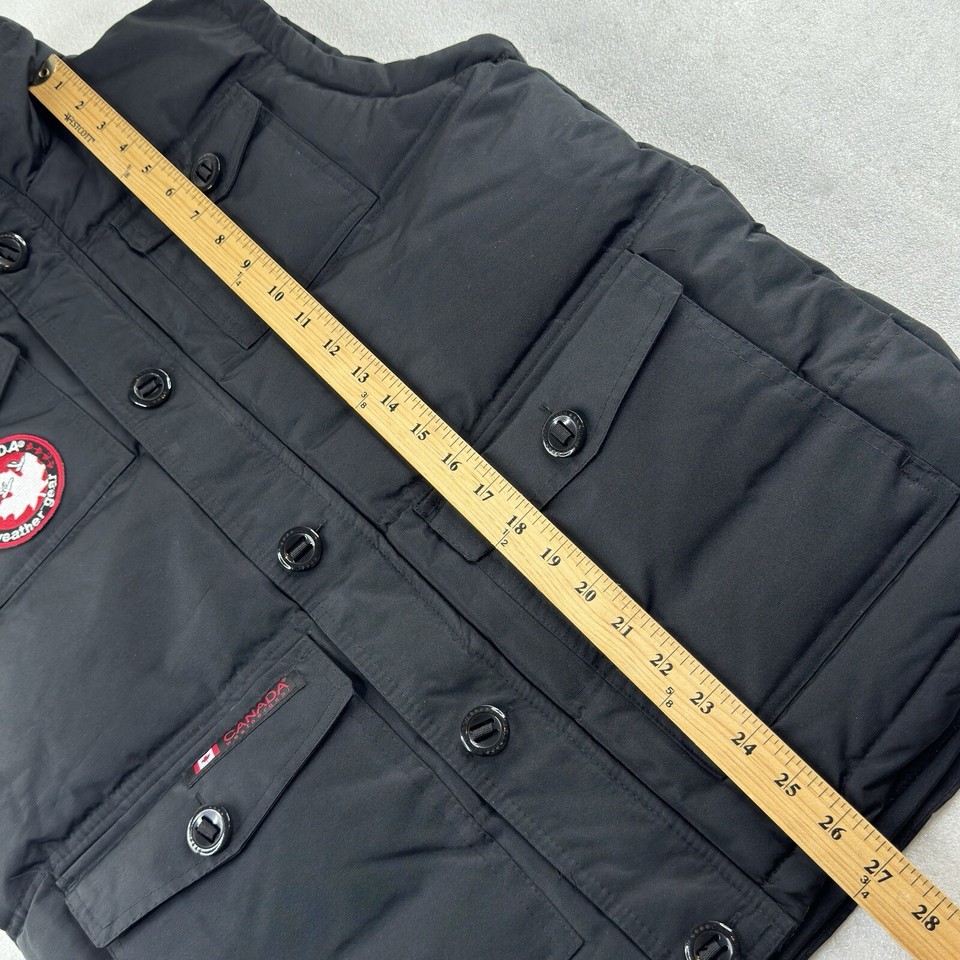 Canada Weather Gear Puffer Vest Men's M Black Slim Fit Waterproof