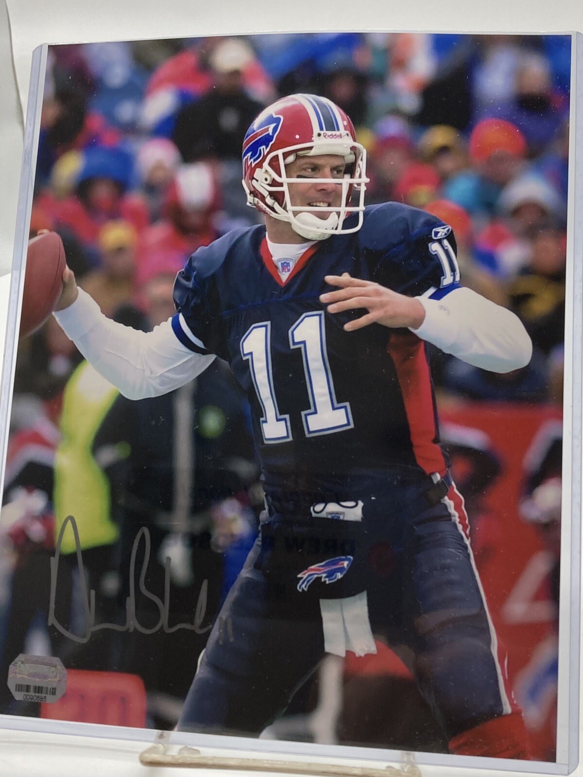 Drew Bledsoe Autographed Signed Buffalo Bills 8x10 Photo Bills auto Mounted Memories 