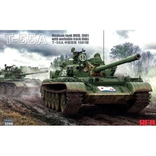 Rye Field Model #5098 1/35 T-55A Mediun Tank Mod.1981 w/Workable Track