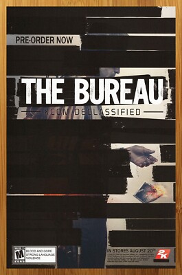 2013 The Bureau Xcom Declassified Xbox 360 PS3 Print Ad/Poster Game Promo Art