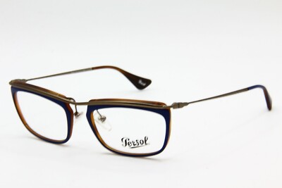 New Persol P 3084 V 1009 Blue Eyeglasses Authentic Frames Rx P3084 V 53 19 Ebay