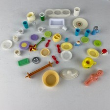 Barbie Misc Dishes Cups Plates Lot Of Pretend Play Kids Toys