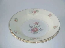 Homer Laughlin China Household Inst Priscilla N1639 Pattern Rim Soup Bowl Set 