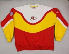 Vtg Kansas City Chiefs Apex One Pro Line Wave Crew Neck Sweatshirt 90's HTF XL