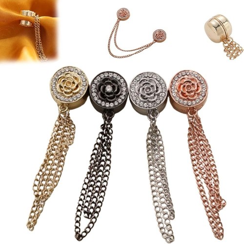2Pcs Shirt Accessories Clothing Shawl Clips Hijab Pins for Headscarf