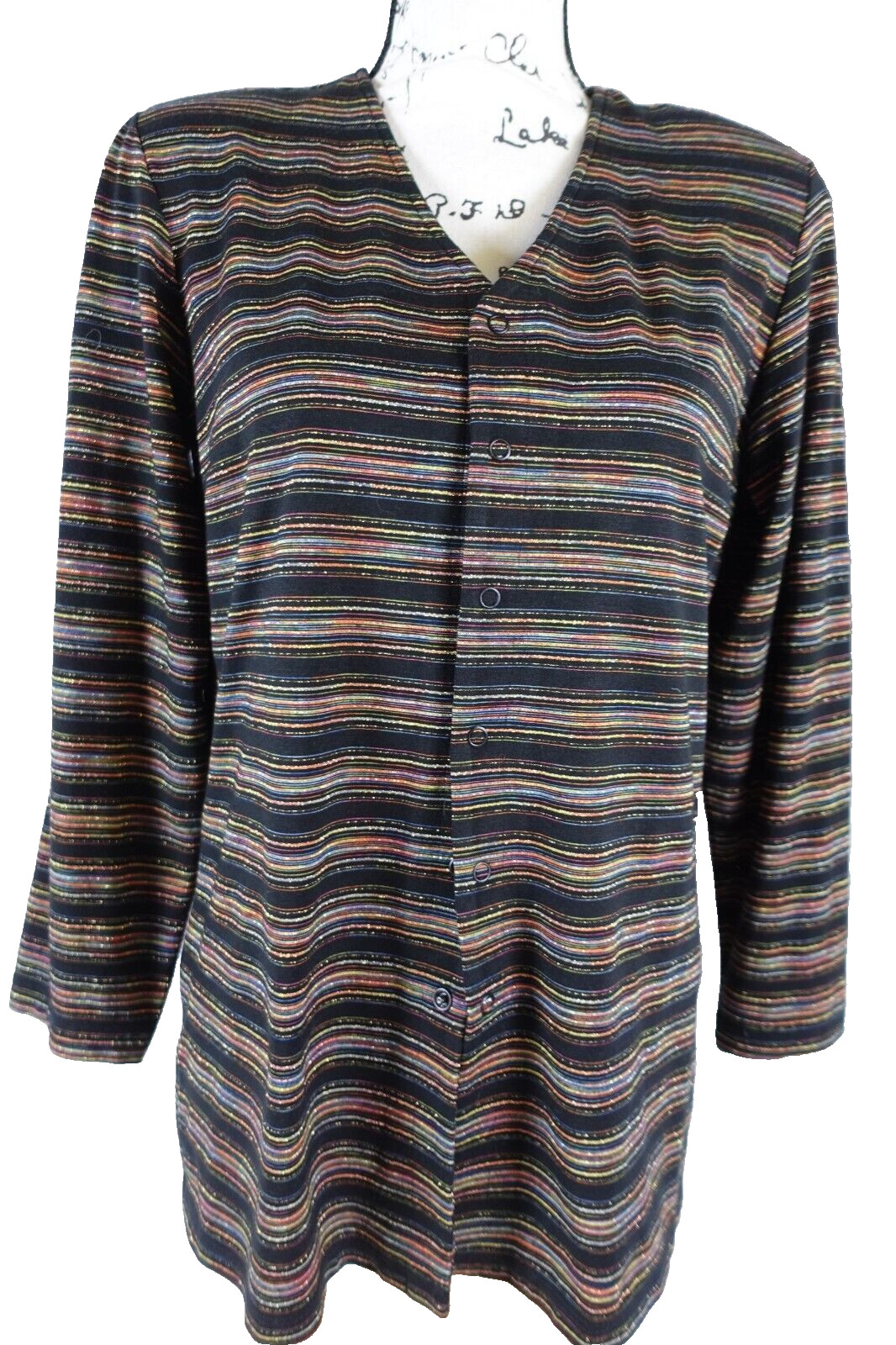 Chicos Design Womens Snap Button Lightweight Jack… - image 1