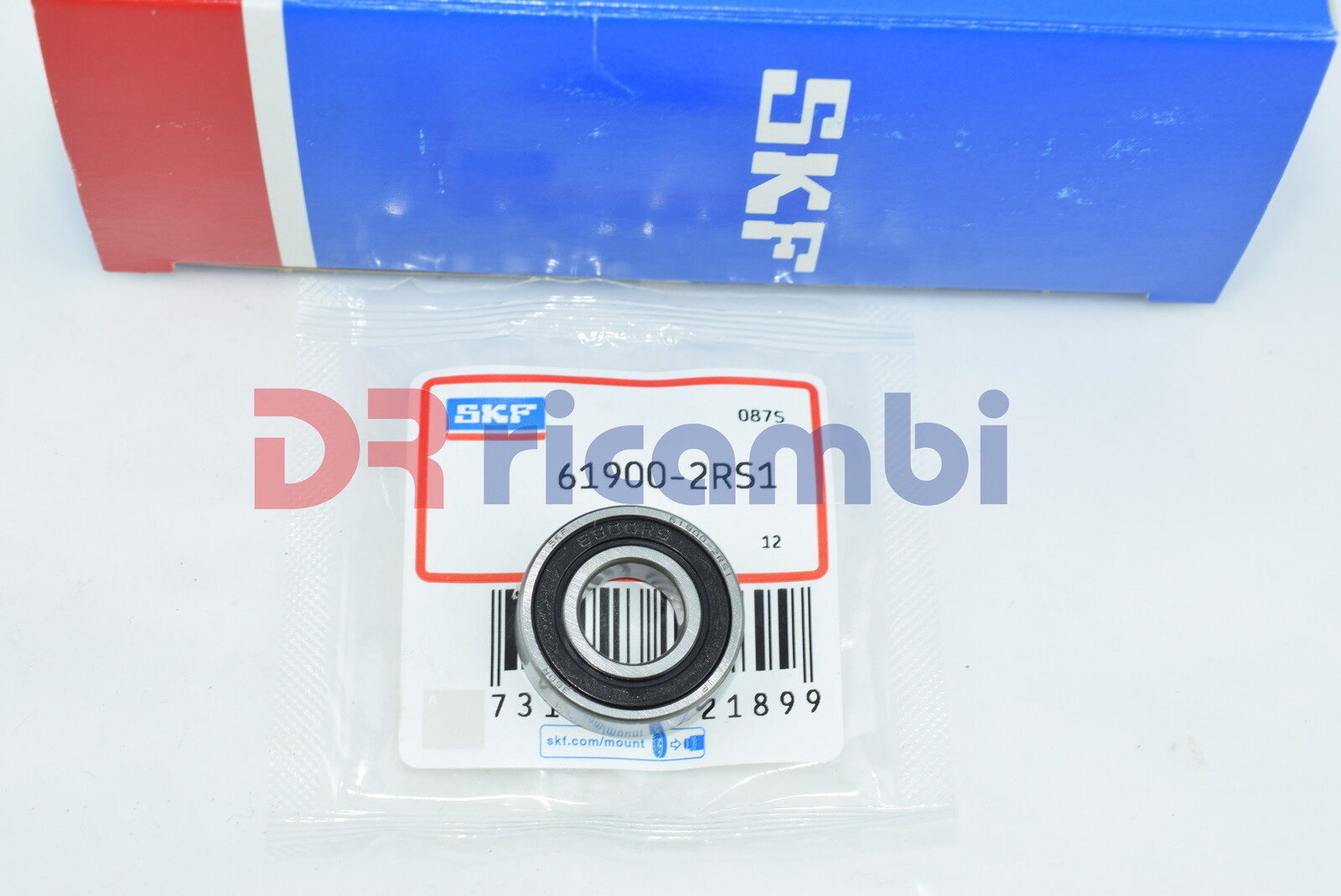 SKF Single Row Sealed Ball Bearing 10x22x6 61900-2RS1