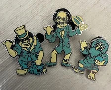 WDW Disney Haunted Mansion Hitch Hiking Ghost  Hidden Mickey Set of 3 Pins