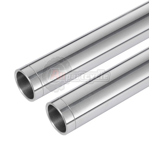 Coppia tubi forcella supporto anteriore per Yamaha RT1 RT1M 1970 DT2 RT2 1972 34x574mm - Foto 4 di 5