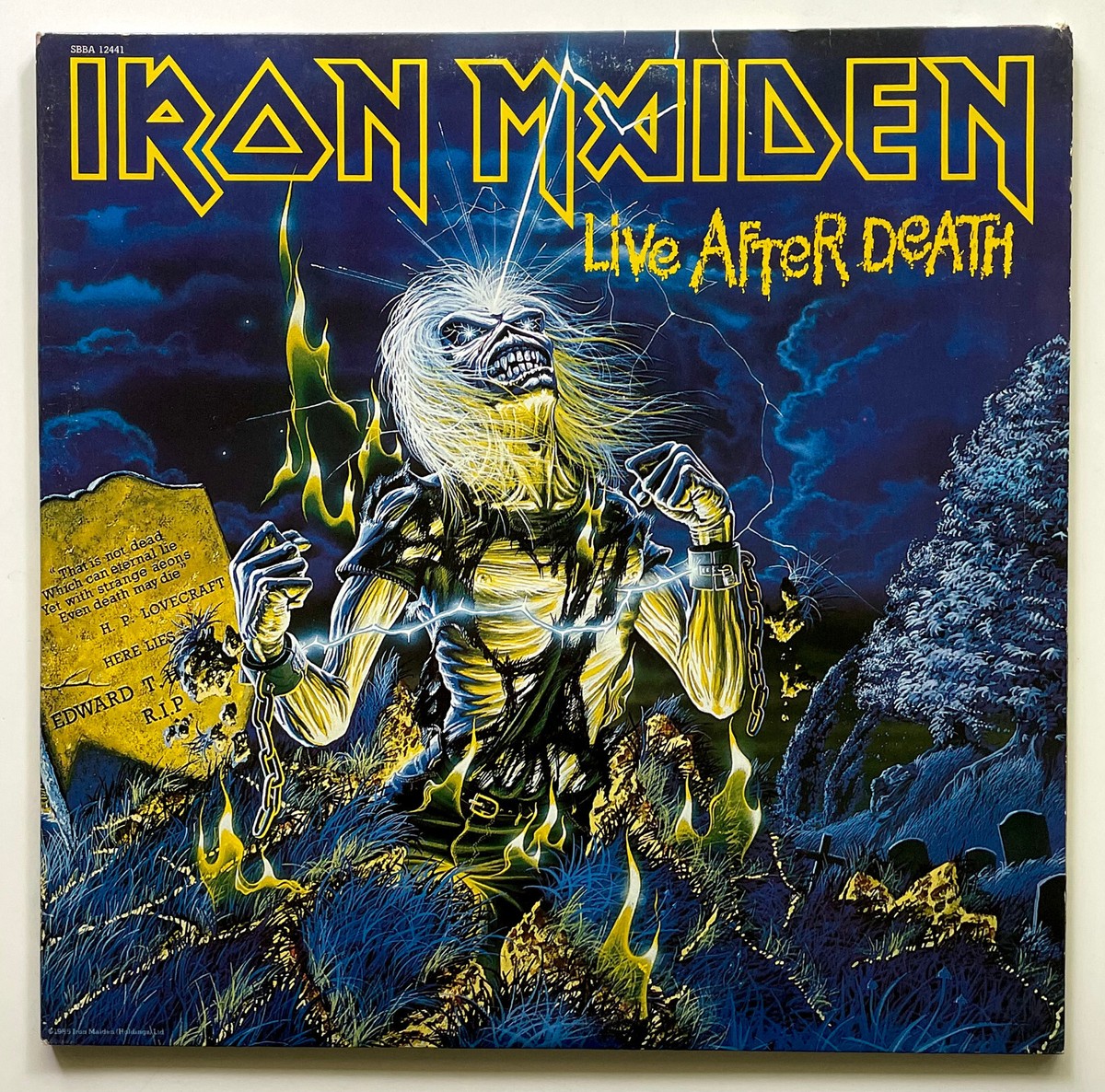 アイアンメイデン/LiveAfterDeath ＵＳ盤【美品レコード】 ORIGINAL 1985 IRON MAIDEN Album LIVE AFTER DEATH Vinyl