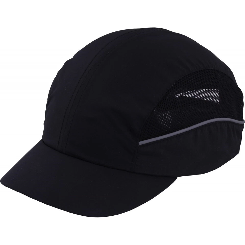 UCI Premium Safety Reduced Peak Vented Lightweight Head Bump Cap Trucker Hat Black