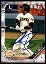 2019 Bowman Draft Armani Smith Auto San Francisco Giants #BD-157 1st Card Signed