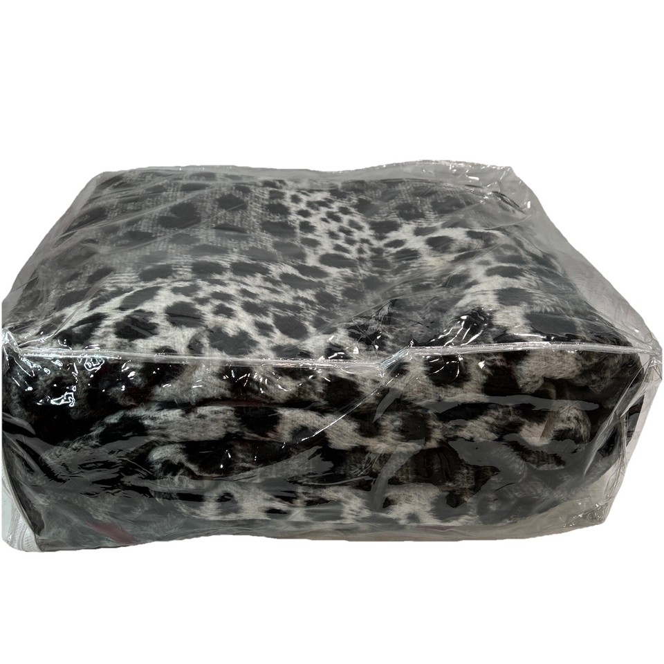 Biederlack Vintage Aurora Doublet Reversible Leopard Print Blanket