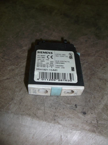 NEW Siemens 3RH1921-1LA01 Auxiliary Contact Block  *FREE SHIPPING*