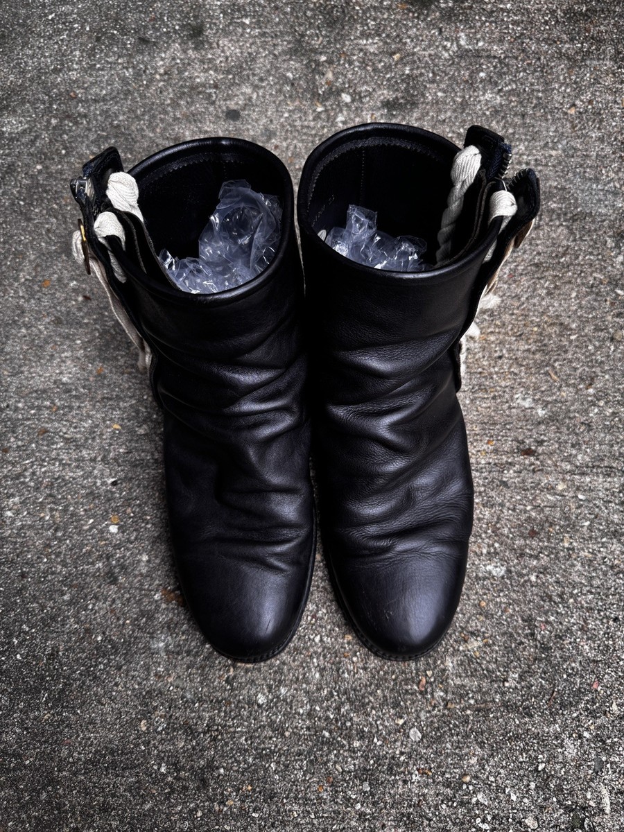 Miharayasuhiro Horse Leather Twisted Engineer Boots | eBay