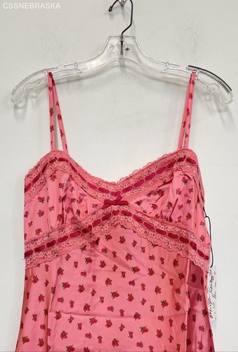 Forever 21 Pink BETSEY JOHNSON Lite Pink Florals Slip Dress - Size M - Picture 2 of 7