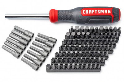 CRAFTSMAN Magnetic Screwdriver with 88PC Bit Set Hex Star TORX Allen 13PC Socket