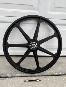 Skyway 24" Tuff Wheel II Mag Wheel Rim 3/8" Axle - Black Front Mag