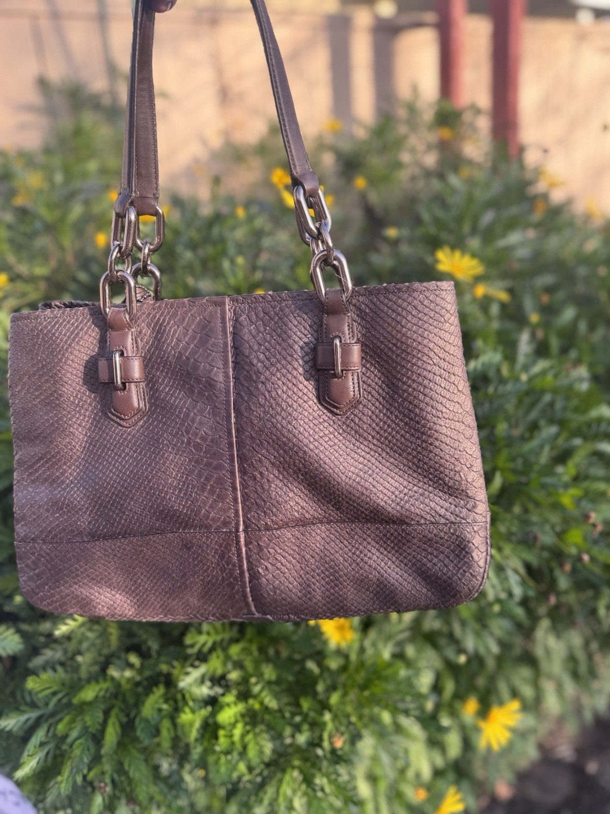 COACH Bronze  Python Embossed Leather Chelsea Jay… - image 4