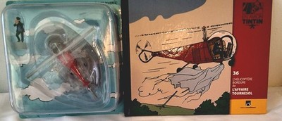 En avion tintin n°36 L'HÉLICOPTÈRE BORDURE 