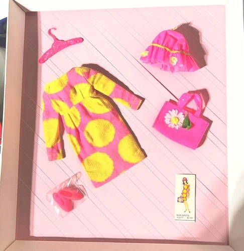 Vintage 1967 Mattel Francie Clothing Complete # 1277 “Sun Spots”