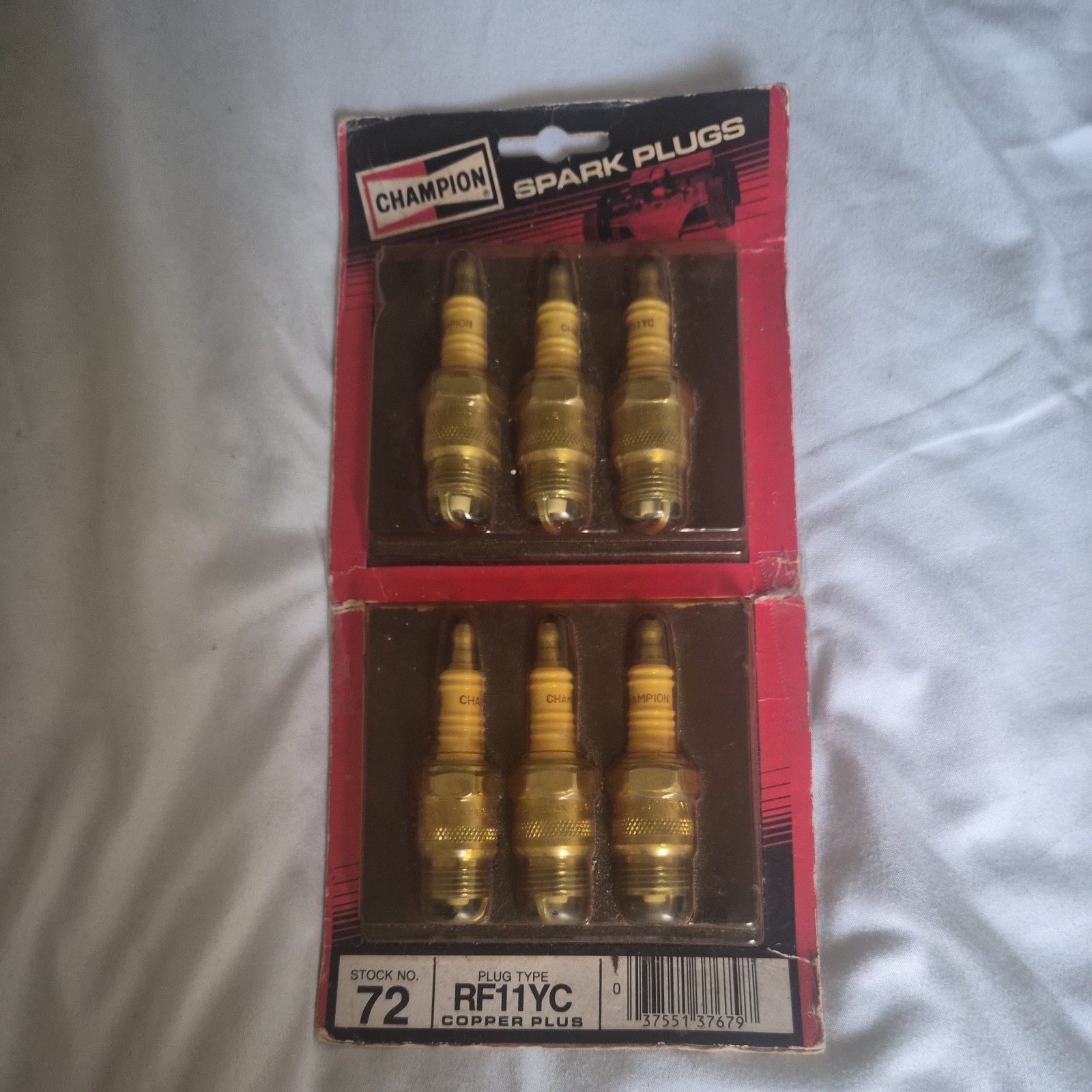 New In Box Champion Copper Plus Resistor Spark Plugs  RF11YC