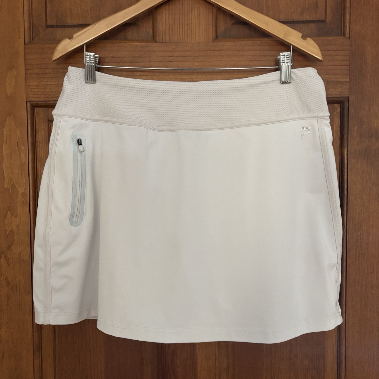FILA SPORT White Size XL Golf Skirt Skort Zippered Pockets Tennis Pickleball