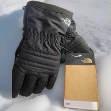 New THE NORTH FACE Kids Unisex Montana Ski Gloves Black Waterproof Sz.S 6/7