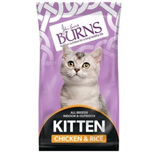 Burns All Breeds Kitten Dry Cat Food (Chicken & Rice) 1.5kg 11.83 per kilo