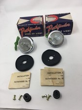 Nos Auto Car Backup Lights Vintage 491 Reverse Lamp Flush Mount Accessory