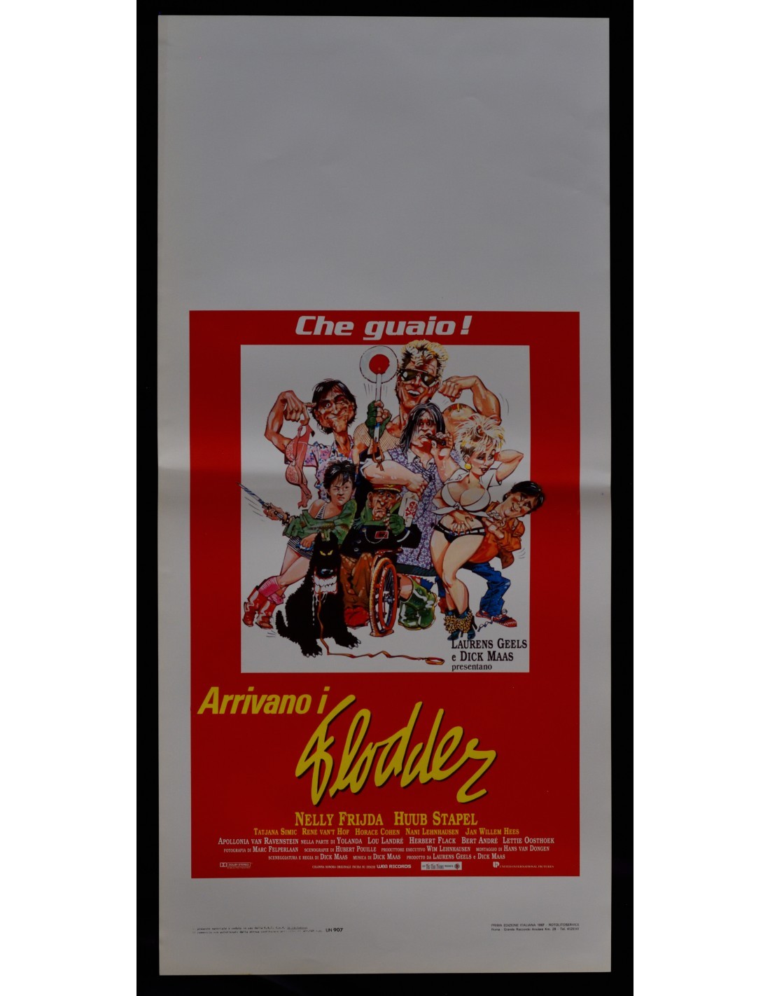 Locandina originale film Arrivano i Flodder (1987) - Regia di Dick Maas