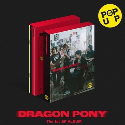 DRAGON PONY [POP UP] 1st EP Album CD-R+Foto Buch+Lyrics+Poster+Sticker+Stand
