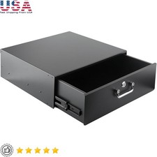 Heavy-Duty Rack Mount Drawer Lockable Storage Drawer 19-Inch Server Racks New