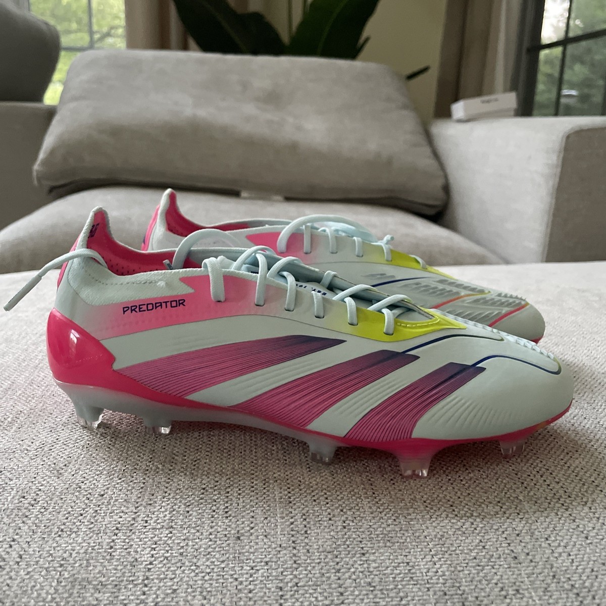 adidas Men’s Sz7 PREDATOR ELITE 99 CAPSULE FIRM GROUND SOCCER CLEATS Blue  IE3950