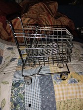 Vintage Dreamkeeper Mini Toy shopping cart approx 12" Black Handle