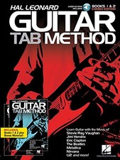 HAL LEONARD GUITAR TAB METHOD - BOOKS 1 2 COMBO EDITION By Jeff Schroedl Mint