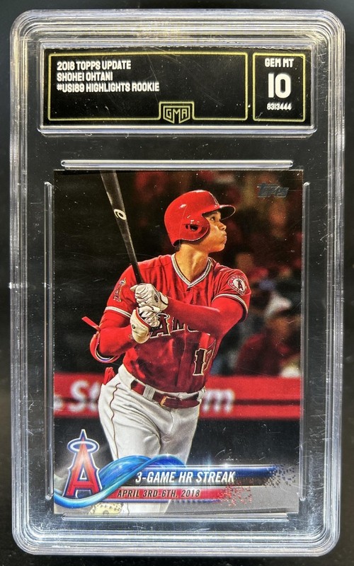 2018 Topps Update 3-Game HR Streak RC Rookie #US189 Angels GMA 10
