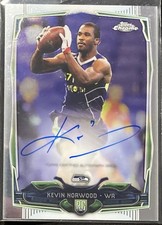 Kevin Norwood 2014 Topps Chrome On-Card Auto Autograph Rookie Seahawks Alabama. rookie card picture