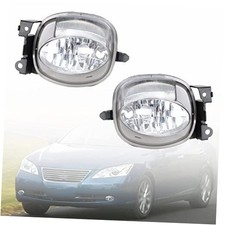 1 Pair of Front Bumper Chrome Fog Light with Bulb Replacement for Lexus ES350