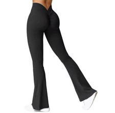 Schlag Leggings Frauen Mode Sport Hosen Hohe Taille Push-Up Booty
