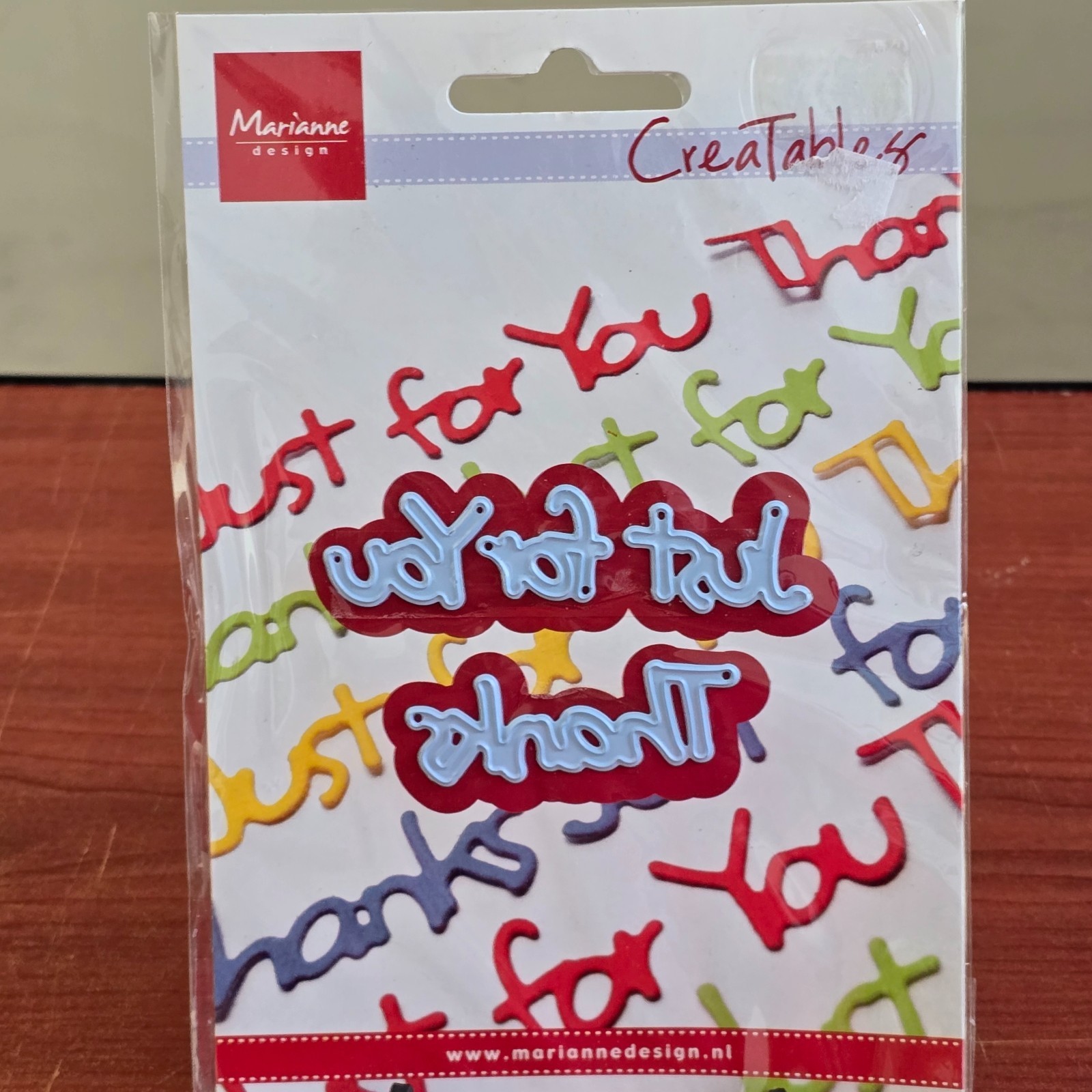 Marianne Design Creatables Just For You Thanks Metal Crafting Die LR0224
