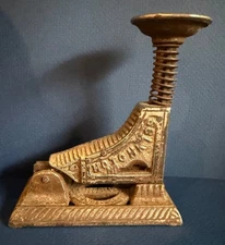 Antique HOTCHKISS NO. 1 Stapler Cast Iron Nickel Plated Vintage Office Machine