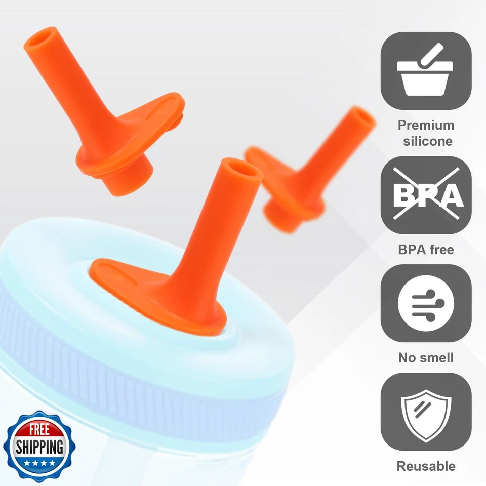 6 Piezas Válvulas de Mordida de Repuesto para Zak, Repuesto Boquilla Silicona Libre de BPA M Foto 4 de 4