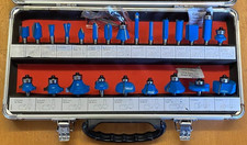 24 szt. Zestaw bitów frezarek z węglika wolframu Silverline z końcówką TCT 1/4" trzpień w pudełku