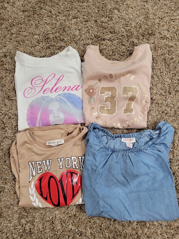 Girl Shirts Size 10 Lot Of 4