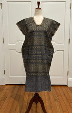 One of a Kind Pedal loom Mexican Dress Summer Dress Huipil style 