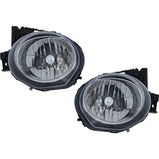 Headlight Set For 2011 2012 2013 2014 Nissan Juke Left and Right With Bulb 2Pc