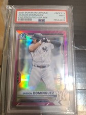 2021 Bowman Chrome Prospects Jasson Dominguez Fuchsia Refractor PSA 9 #BCP-213 